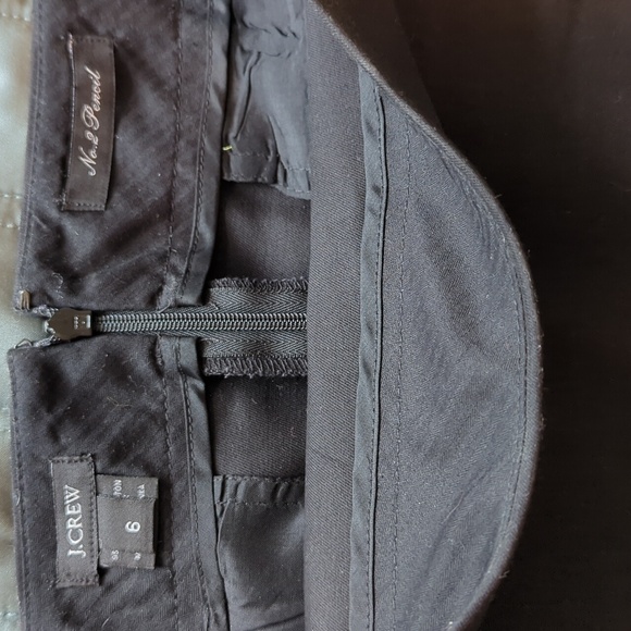 JCrew size 6 black pencil skirt - Picture 7 of 8